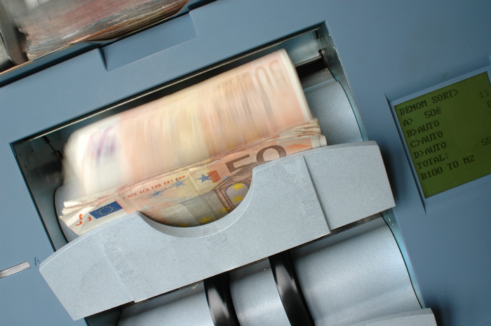 钞票，灰色，货币计数器，banque，彩票，50，钱，钞票