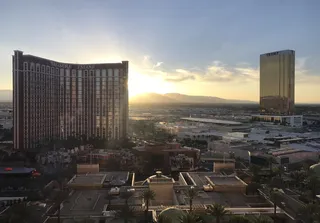 拉斯维加斯, 美国, 宫殿, 特朗普, 内华达州, 日落, 金银岛, 拉斯维加斯