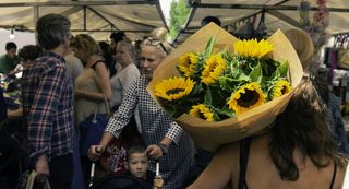 阿姆斯特丹，诺德马克，荷兰，市场，中心，布鲁曼，人，人类