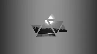 平静、身体、水、抽象、日落、傍晚、三角形、背景