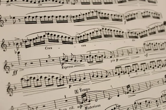 音乐，乐谱，黑白，音符，音符，乐谱，背景，纸张