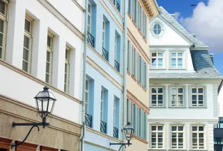 法兰克福，新老城，老城，建筑，建筑，名胜古迹，历史，现代