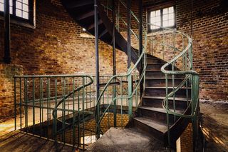 楼梯，螺旋楼梯，塔楼，螺旋，栏杆，金属，上升，楼梯台阶