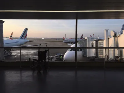 飞机，机场，旅行，登机，后启示，破旧，航空，悲伤