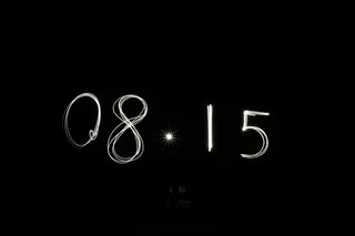 日期，夜景，8月15日，8月15日，黑色，夜间，照明