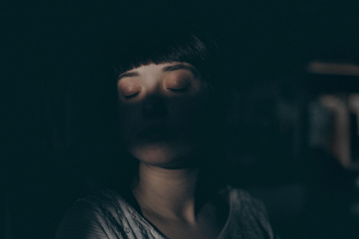女人，白人，托普，人，女孩，睡眠，黑暗，夜晚