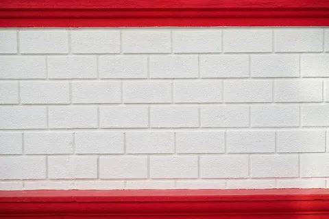 墙、砖、白、红、纹理、图案、石头、建筑