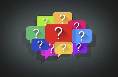 语音泡泡内的问讯标记-深色背景