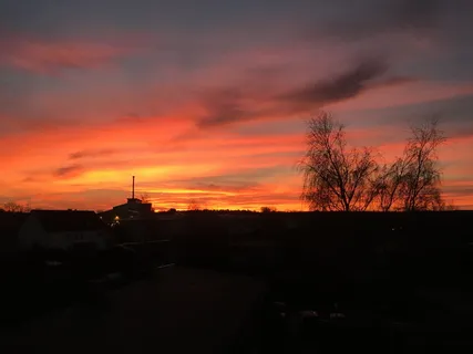 德雷布考、日落、红云、夕阳、天空、阿本斯蒂姆蒙、橙色、建筑 德雷布考、日落、红云、夕阳、天空、阿本斯蒂姆蒙、橙色、建筑