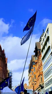 欧盟，欧洲，英国退欧，欧洲，旗帜，留欧，英国，欧盟