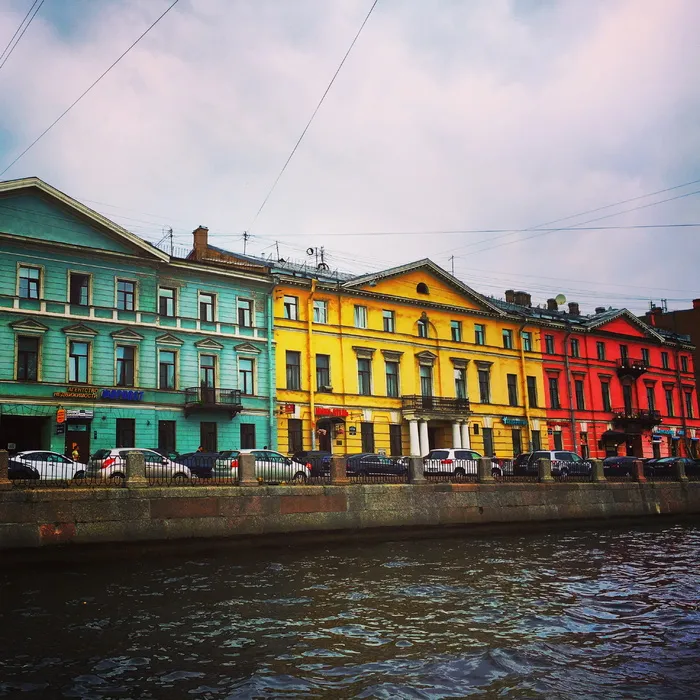 俄罗斯，圣彼得堡，彩色，圣彼得堡，雷鬼，建筑结构，建筑外观，建筑