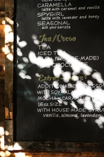 茶和可可菜单板