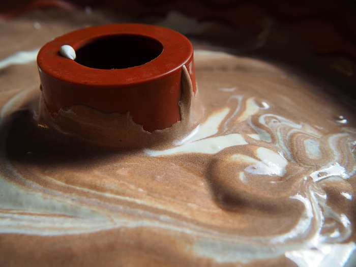 面团、蛋糕、烘焙、鸡蛋混合物、搅拌、gugelhupf、食品和饮料、室内