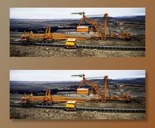 机器，挖掘机，煤矿，工业，矿山，巨型机器，车轮，巨型