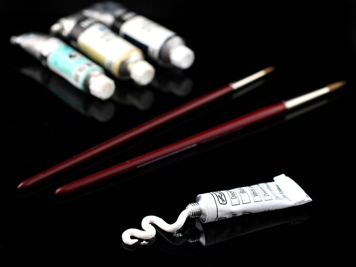 油漆，画笔，艺术，绘画，彩色，色彩，笔触，水彩