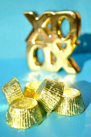 美国，哈林根，爱情，xoxo，情人节，黄金，糖果，蓝色