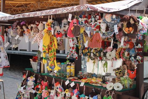 街道贸易、乌克兰、利沃夫、市场广场、市中心、老城、贸易、旅游