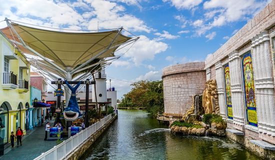 la isla购物墨西哥坎昆建筑多彩运河文化