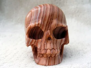 条纹碧玉，水晶，头骨，矿物，水晶，玛瑙，死亡，死亡