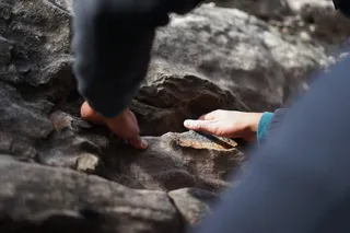 岩石，攀岩，抓地力，户外，自然，粉笔，人，固体