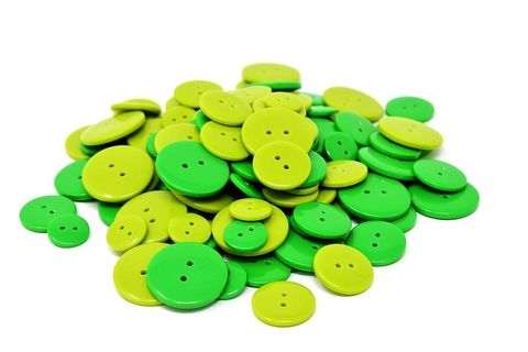 按钮，彩色，彩色，手绘，按钮，特写，4孔，4孔