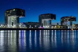 鹤居，科隆，德国，壮观，莱茵河，建筑，莱茵河景观，建筑