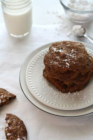 饼干，牛奶，食品，零食，巧克力，自制，巧克力曲奇，甜点