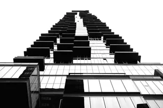 美国纽约，tower，jenga，jenga building，玻璃，黑色，白色