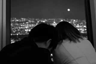 日本，东京，灯光，夜晚，天空，情侣，爱情，天空树