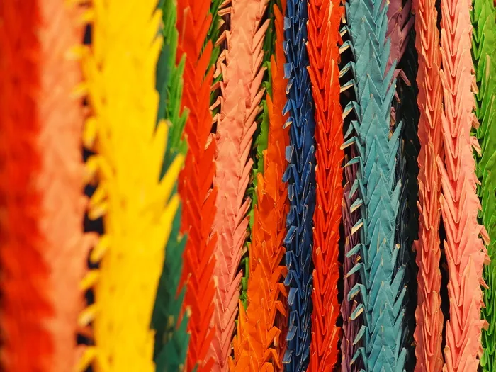 折叠纸，折纸，纸鹤，颜色，纸，折叠，乐趣，色调