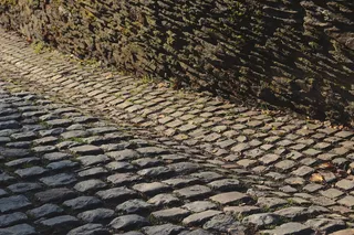 比利时，la roche en ardenne，铺砌，路面，街道，authentic，ardennes，old