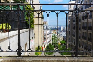 法国、蒙马特、巴黎、大门、风景、艺术、城市、钢铁