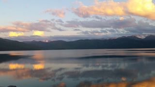 沃尔琴西，夕阳，山，天，山，水，云天，自然之美