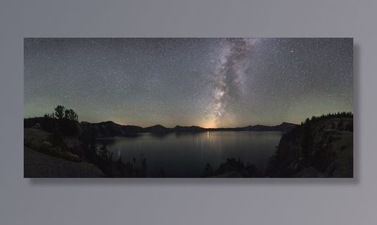 光，黎明，风景，天空，天文学，宇宙，火山口湖国家公园，黑暗