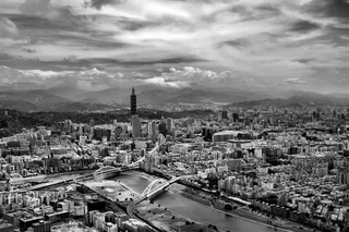 伦敦的灰度照片