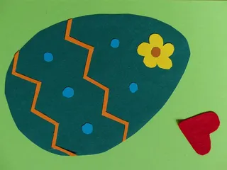 复活节彩蛋装饰，彩蛋，复活节彩蛋，修补，彩色，礼物，地图，明信片