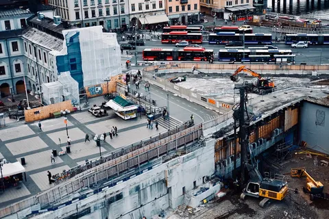 汽车和道路鸟瞰图 汽车和道路鸟瞰图