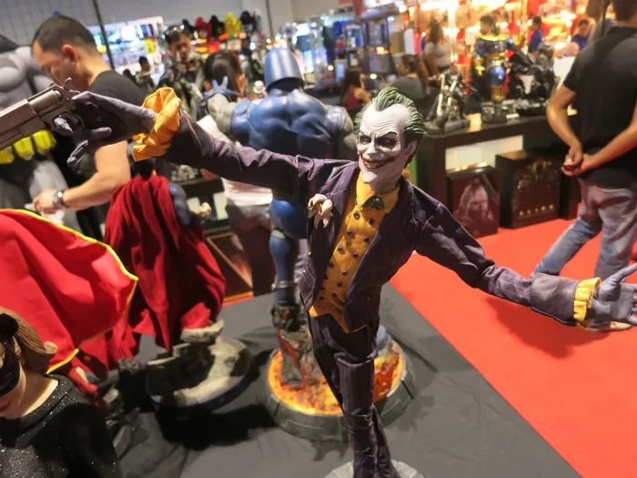 小丑，漫画，雕像，小丑，恶棍，邪恶，惯例，小雕像