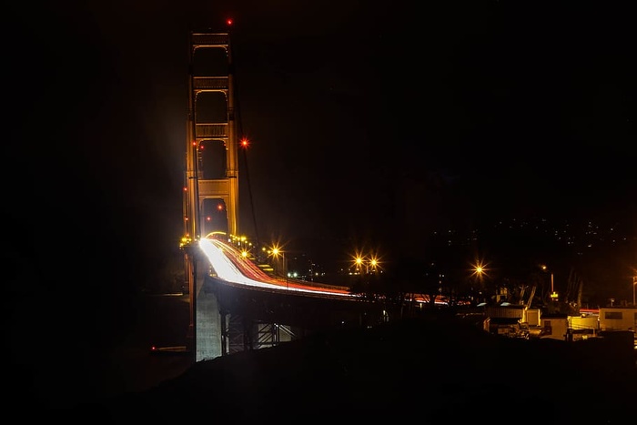 夜间桥梁摄影