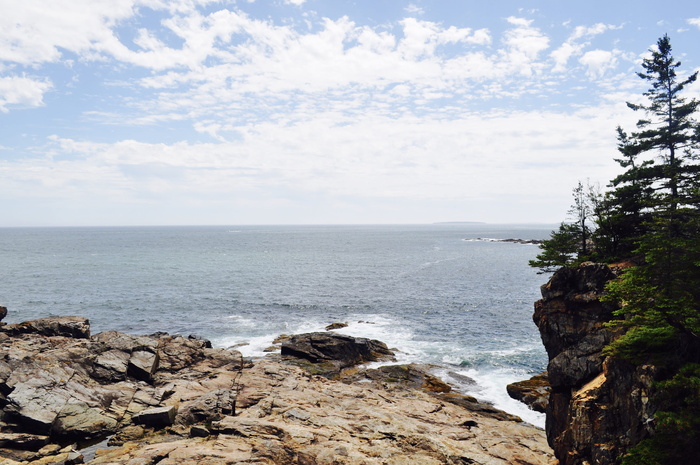 bar harbor，美国，great head trail（acadia national park），downeast，downeast，，acadia国家公园，岩石，花岗岩