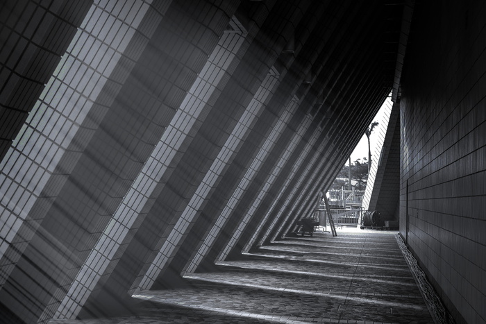 中国，香港，住房，建筑，走廊，室内，阁楼，扶手