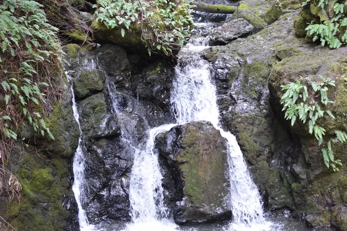 水，岩石，流水，瀑布，岩石-物体，自然之美，运动，固体