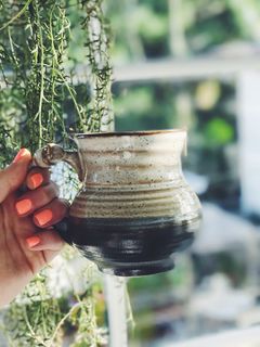 美国, 迈尔斯堡, 陶瓷, 散斑, 结, 手工, 粘土, 多汁