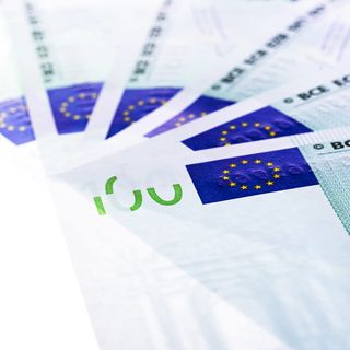 欧元、照片、储蓄、经济、100、堆栈、金融、货币