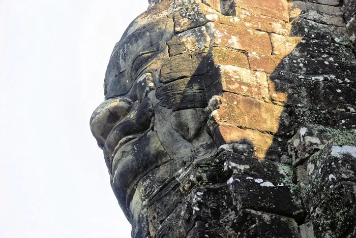 柬埔寨，吴哥窟，巴永，寺庙，脸，巴永，寺庙，雕像，微笑