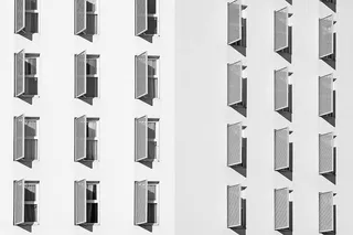 混凝土开窗、建筑、立面、建筑、现代、城市、建筑、城市