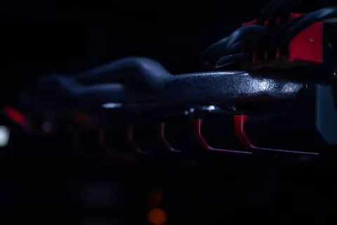 电缆、连接器、红色、管道、视频卡、特写、特写、宏