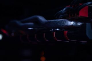 电缆、连接器、红色、管道、视频卡、特写、特写、宏