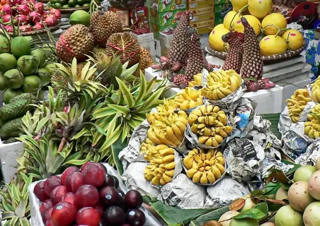 越南,市场,蔬菜,葡萄柚,菠萝,榴莲,展示,贸易 越南,市场,蔬菜,葡萄柚,菠萝,榴莲,展示,贸易
