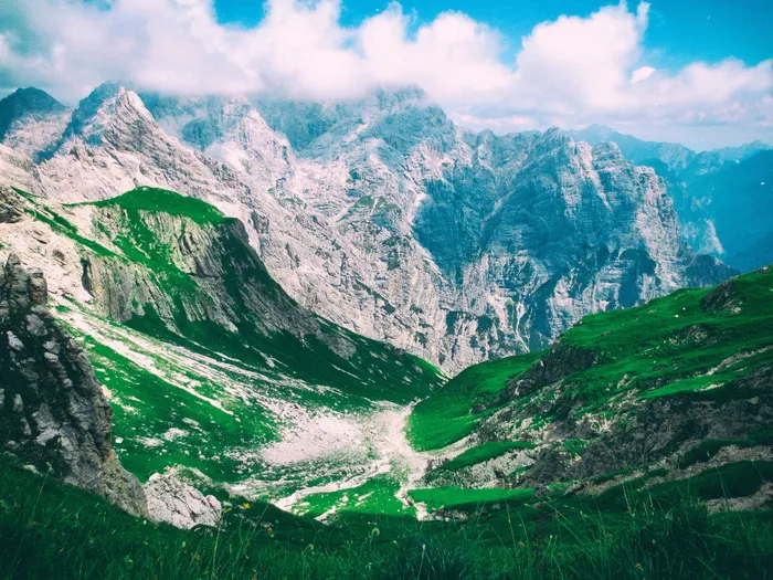 雪山，风景，摄影，山谷，白天，自然，山脉，顶峰